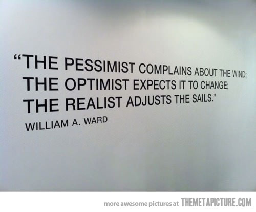Pessimistic Optimistic Realistic Quotes